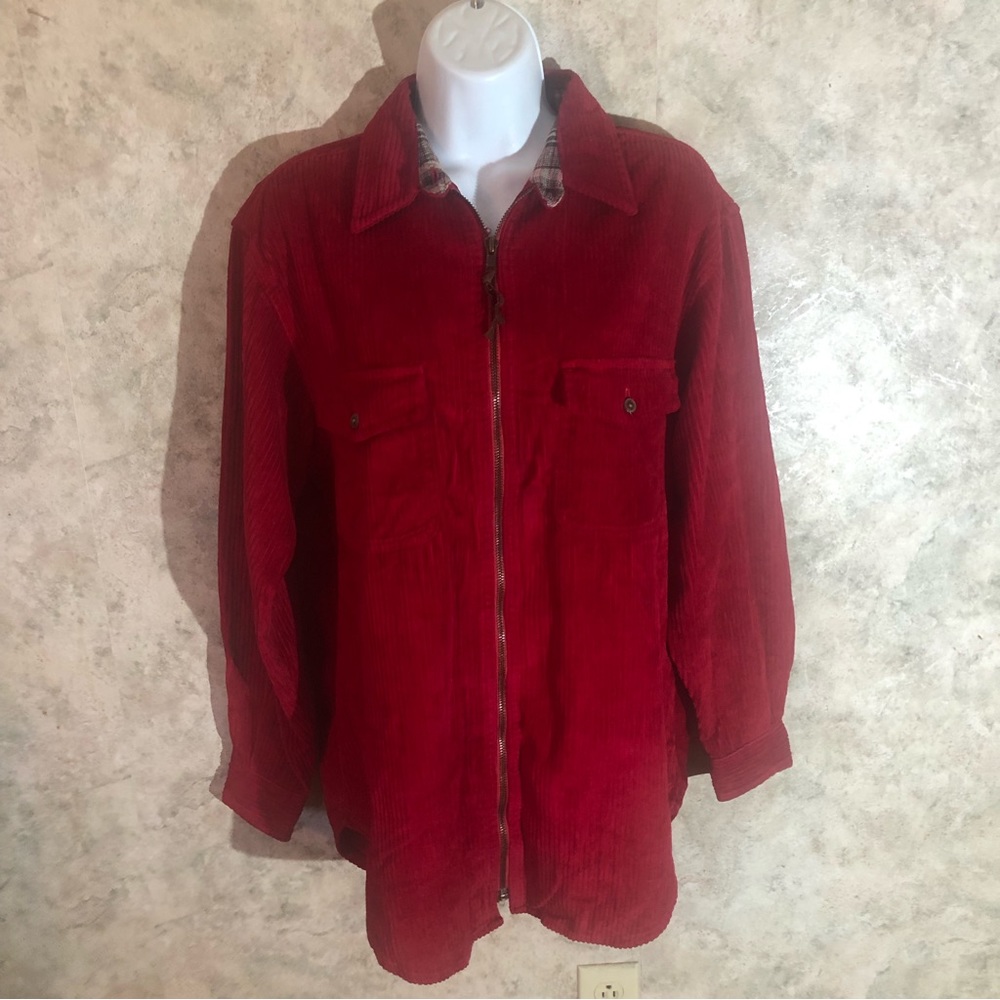 Rustic Outfitters Corduroy Zipper-Down Blouse